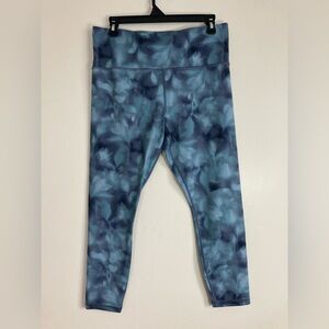 Athleta Tie Dye Blue Leggings